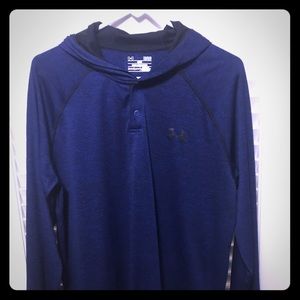 Under Armour 1/4 Button Hooded Long sleeve